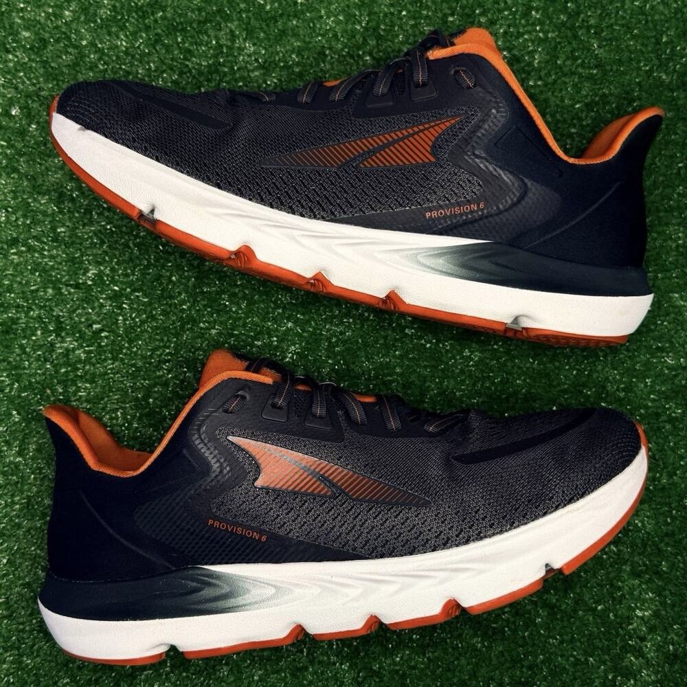Altra Provision 6 Men’s Running Shoes Size 10 Gray Black Orange Athletic